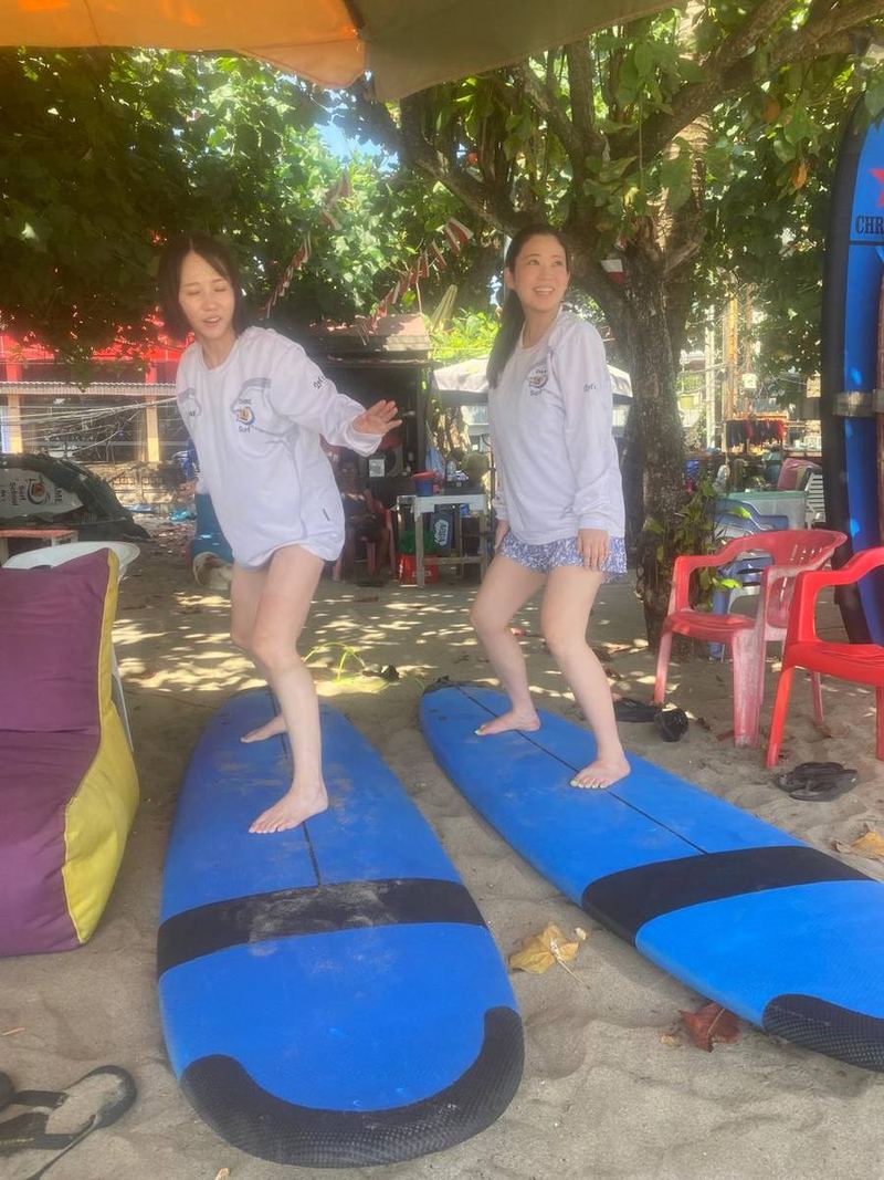 Students heading out with their boards